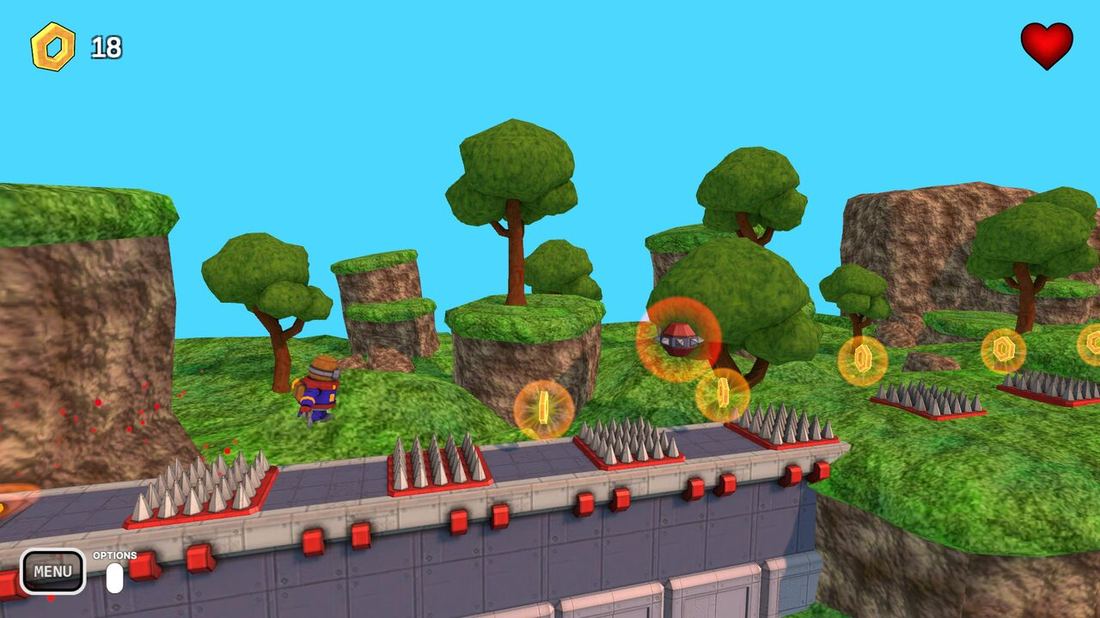 Robo Hop: a 2.5D platformer with 12 levels