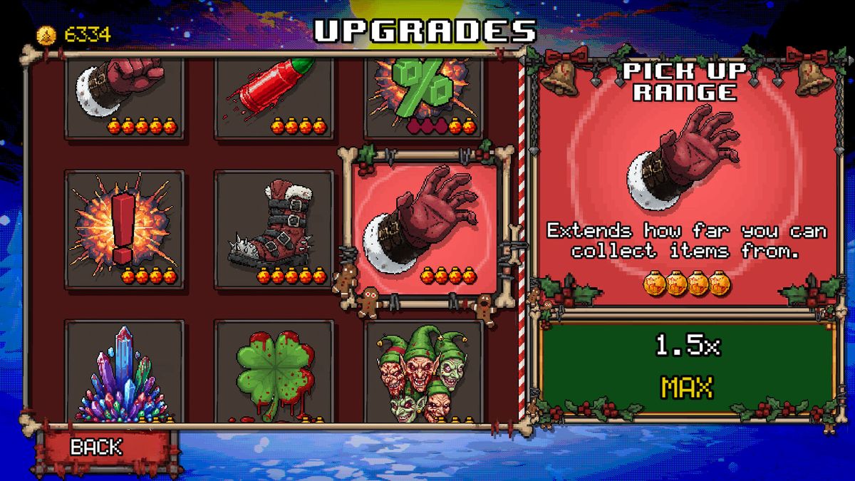 Permanent upgrades menu between runs